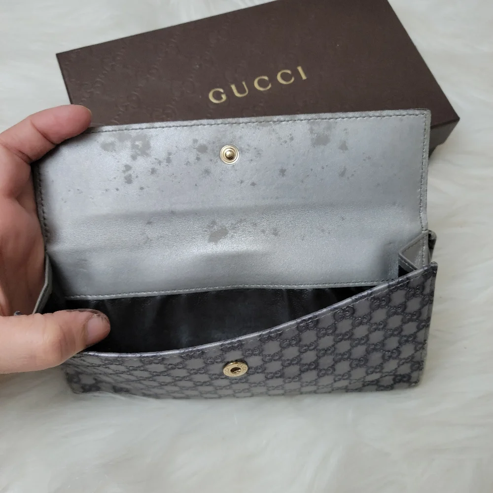 100% Authentic Gucci GG heart long wallet - Picture 8 of 16